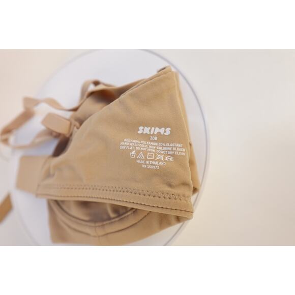 NWT SKIMS Fits Everybody Push-Up Demi Bra • Style BR-UWR-2293 • Color Clay • 30B - Picture 8 of 12